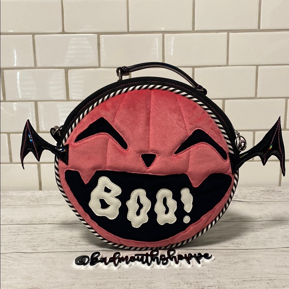 Pink and Black Boo Halloween Bag